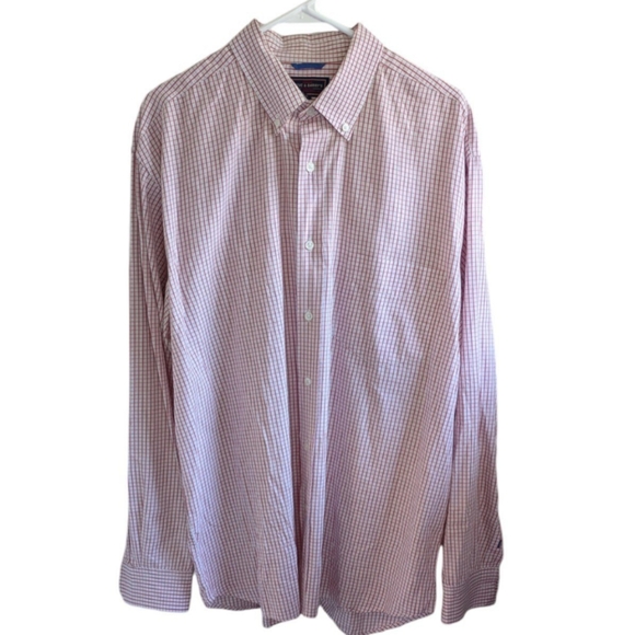 Steve & Barry's Collection Quality 100% Cotton Checker Dress Shirt Sz XL - Picture 2 of 4